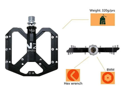 Mountain Bike Pedals Platform Non Slip Alloy 9 16