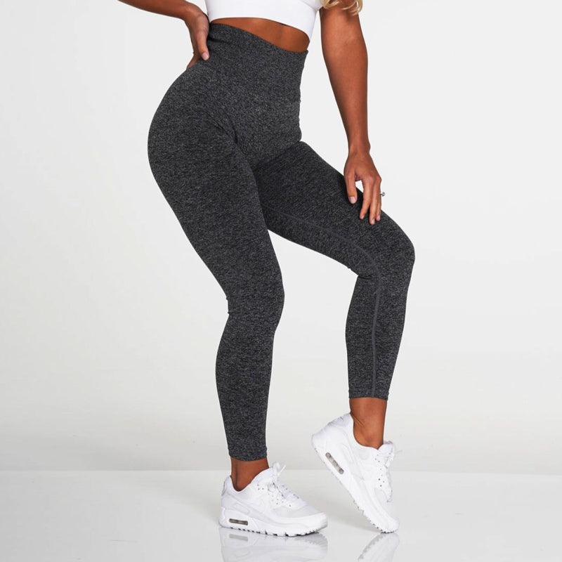 Stevvex seamless leggings for women, dark gray high-rise gym pants ST75LGFGT556 on Tampa Home & Garden Store