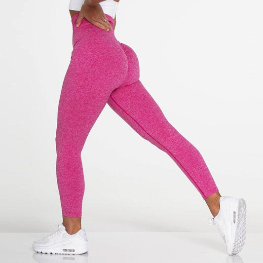 Stevvex pink seamless leggings for women, high-waist gym yoga pants on Tampa Home & Garden Store