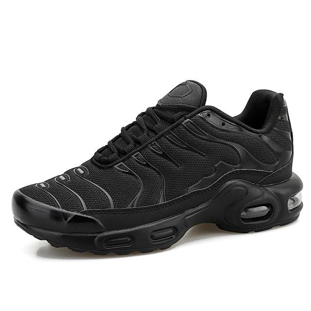 Stevvex men's black mesh running sneakers ST85SH3720SKY with cushioned sole on Tampa Home & Garden Store