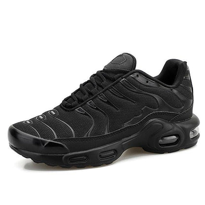 Stevvex men's black mesh running sneakers ST85SH3720SKY with cushioned sole on Tampa Home & Garden Store