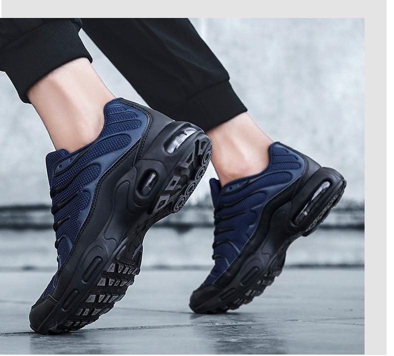 Stevvex ST85SH3720SKY sneakers pair navy blue breathable mesh with air cushioned sole on Tampa Home & Garden Store