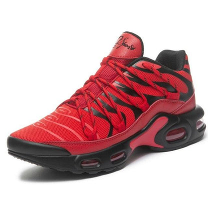 Stevvex men's running sneakers ST85SH3720SKY red breathable cushioned athletic shoe on Tampa Home & Garden Store