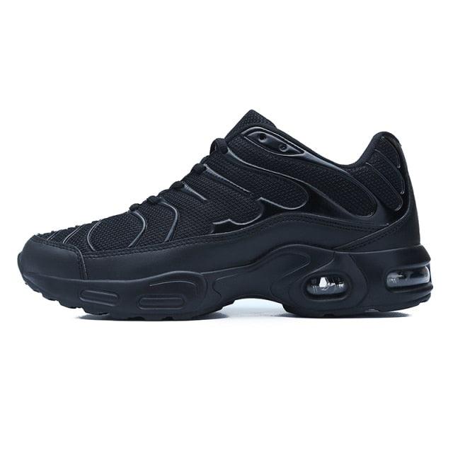 Stevvex men's running sneakers ST85SH3720SKY, black upper, cushioned sole, breathable mesh on Tampa Home & Garden Store