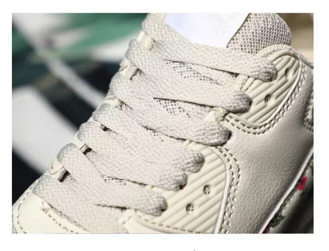 Stevvex beige leather sneakers with laces and stitching close-up view on Tampa Home & Garden Store