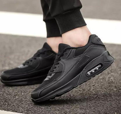 Stevvex black platform sneakers for casual walking and athletic wear on Tampa Home & Garden Store