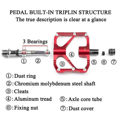 Road Bike Pedals Non Slip Ultra Light Aluminum
