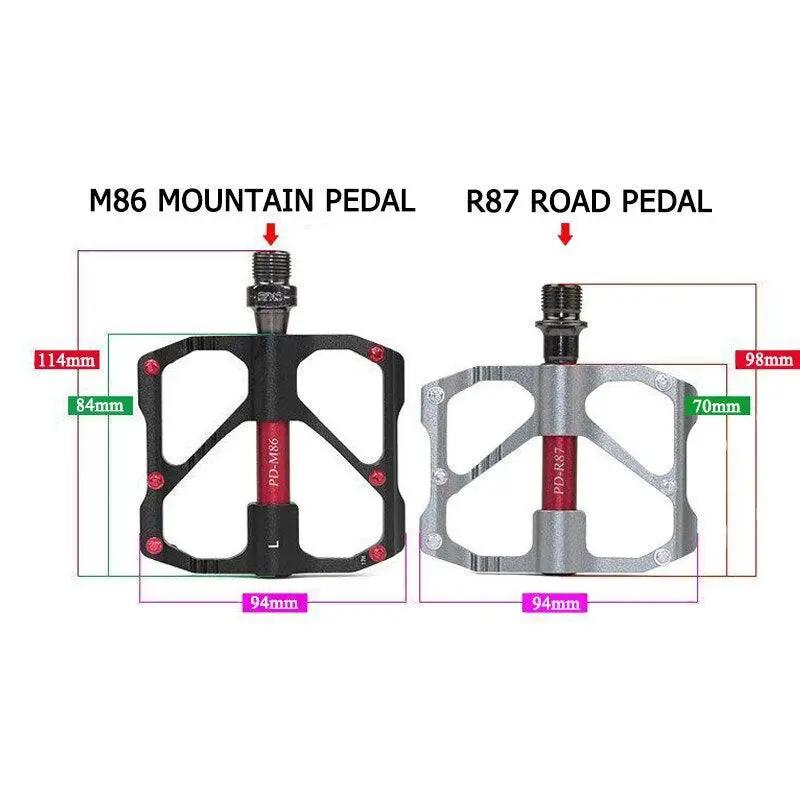 Road Bike Pedals Non Slip Ultra Light Aluminum