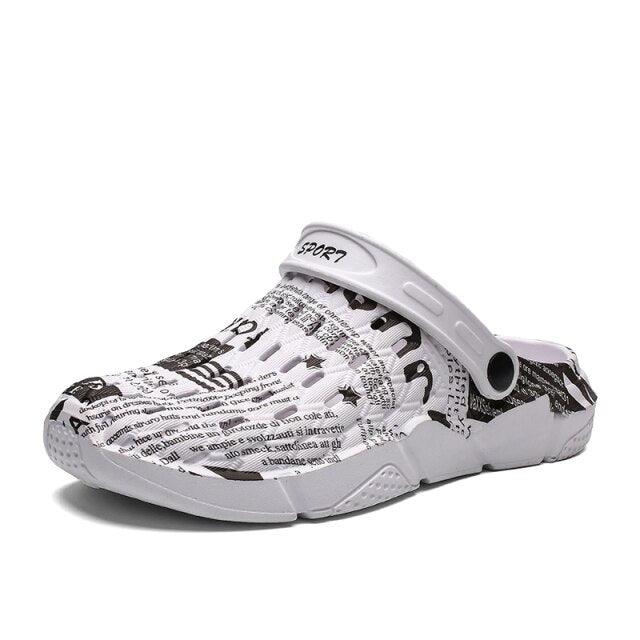 Stevvex sandals hollow-out slip-on clogs with anti-skid sole for unisex summer wear on Tampa Home & Garden Store