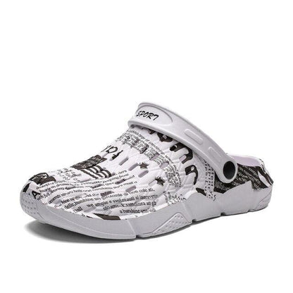 Stevvex sandals hollow-out slip-on clogs with anti-skid sole for unisex summer wear on Tampa Home & Garden Store