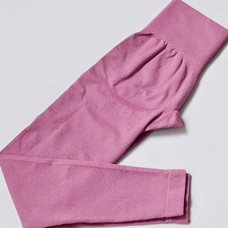 Stevvex pink seamless leggings for women high waist gym workout pants with push up lift on Tampa Home & Garden Store