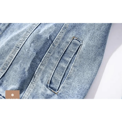 New Sizzling Women's Denim Jacket light wash with front pocket and ripped details on Tampa Home & Garden Store