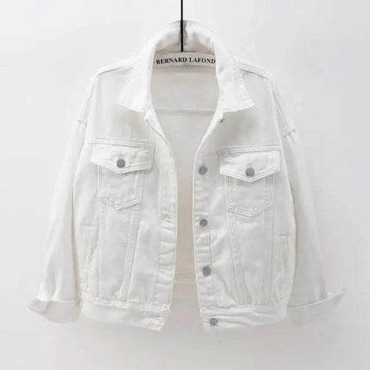 Stevvex white denim trucker jacket on hanger with Bernard Lafond label on Tampa Home & Garden Store