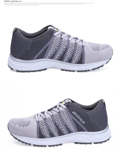 Stevvex women's running shoes with lavender mesh upper, lace-up design and white midsole on Tampa Home & Garden Store