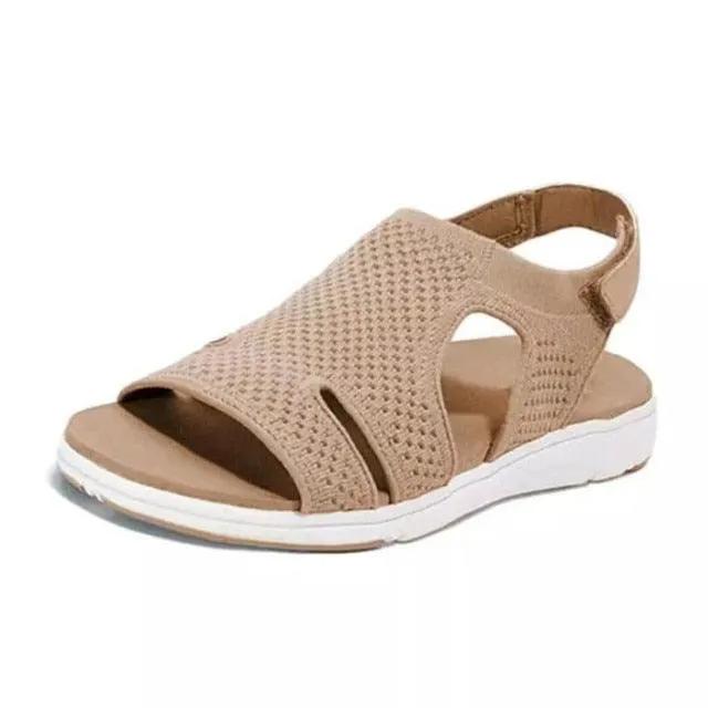 Summer Women Sandals Flat Slip on Buckle Strap