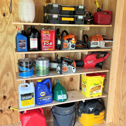Kit completo para organizar el cobertizo: sistema de almacenamiento de herramientas para jardín y patio