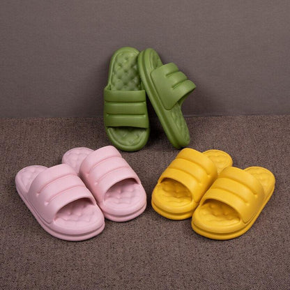 Stevvex EVA sandals open-toe slides in green pink yellow non-slip indoor slippers on Tampa Home & Garden Store