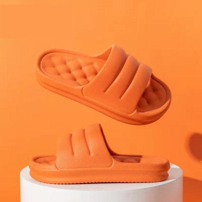 Stevvex EVA orange open-toe sofa slides, thick anti-slip platform sandals on Tampa Home & Garden Store