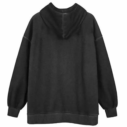 Trendy Vintage Hip Hop Hoodie Angel Print