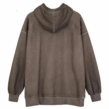 Trendy Vintage Hip Hop Hoodie Angel Print