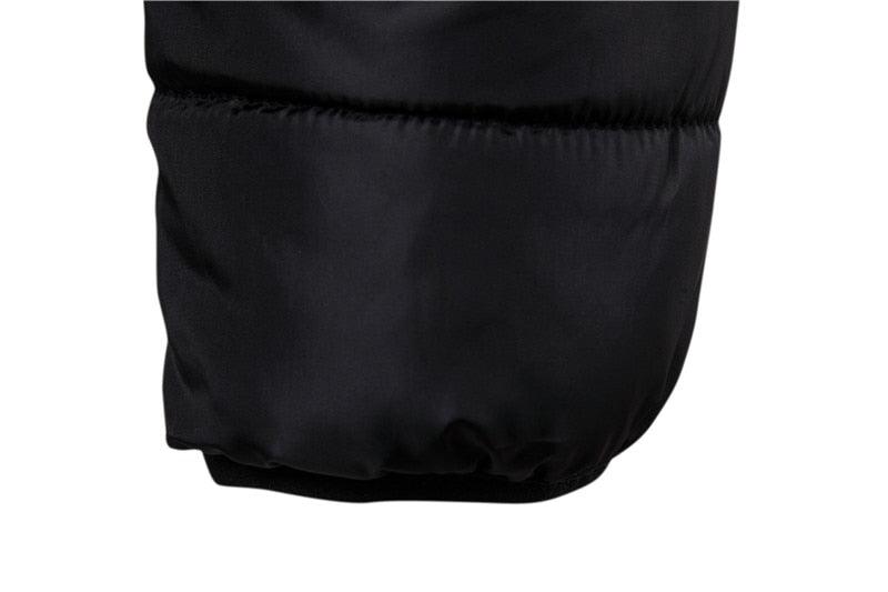 Waterproof winter jacket black elastic cuff close-up Stevvex on Tampa Home & Garden Store