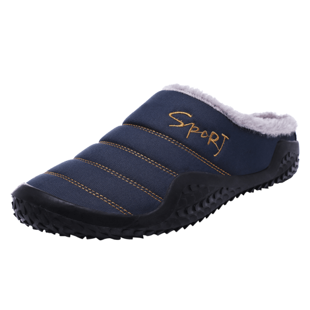 Men Winter Slippers Warm Memory Foam Indoor Shoes