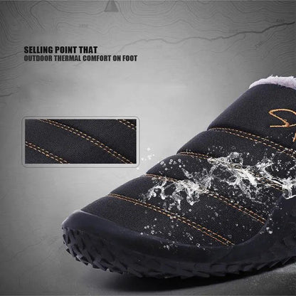 Men Winter Slippers Warm Memory Foam Indoor Shoes