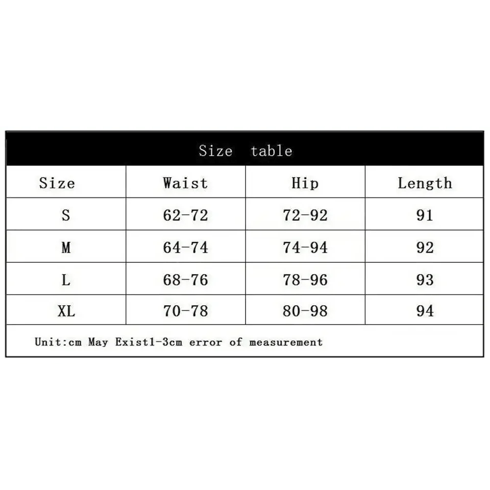 Leggings size chart Stevvex STIL94632LEGPC showing waist, hip and length for S, M, L, XL in cm on Tampa Home & Garden Store