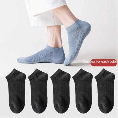 Women mesh short socks invisible ankle pack blue mesh with black ankle socks Stevvex ST12231ADE on Tampa Home & Garden Store