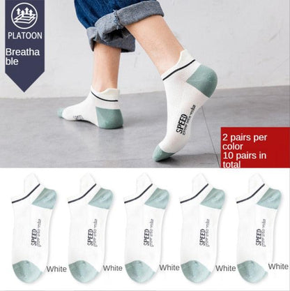 Stevvex women mesh ankle socks set white with mint toe/heel breathable lightweight 10-pair pack on Tampa Home & Garden Store