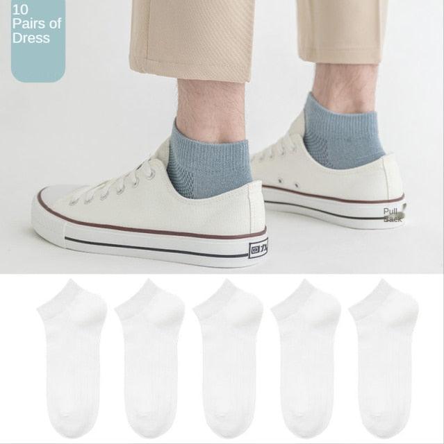 Stevvex women mesh short invisible ankle socks set, breathable white ankle socks, five pairs on Tampa Home & Garden Store
