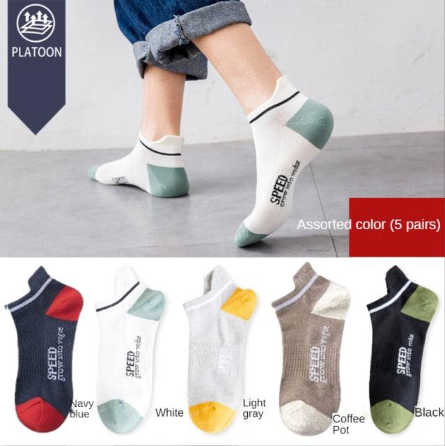 Women Mesh Short Socks Invisible Ankle Socks pack 5 pairs Stevvex assorted colors on Tampa Home & Garden Store