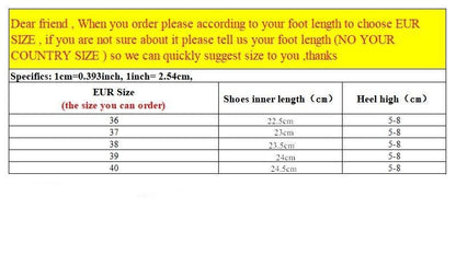 Stevvex sandals size chart in yellow: EUR 36–40, inner length 22.5–24.5 cm, heel height 5–8 cm on Tampa Home & Garden Store
