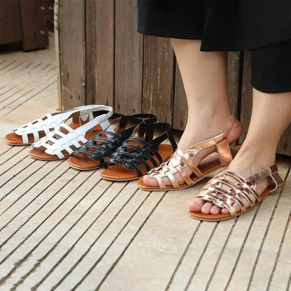 Women Summer Casual Slides Open Toe Flat Sandals