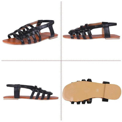 Women Summer Casual Slides Open Toe Flat Sandals