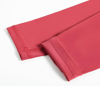Stevvex pink yoga leggings close-up with cuffed hems and stretchy fabric on Tampa Home & Garden Store
