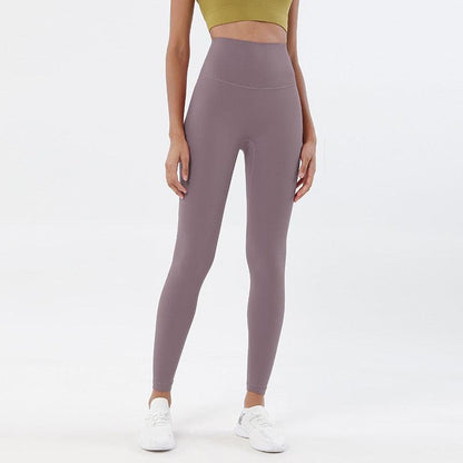 Stevvex women's high-waist mauve leggings with pocket stretchable yoga pants for workouts on Tampa Home & Garden Store