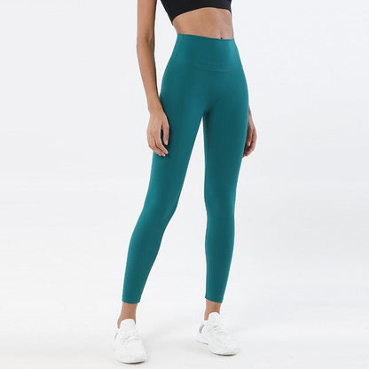 Stevvex teal high-waist yoga leggings for women with stretch on Tampa Home & Garden Store