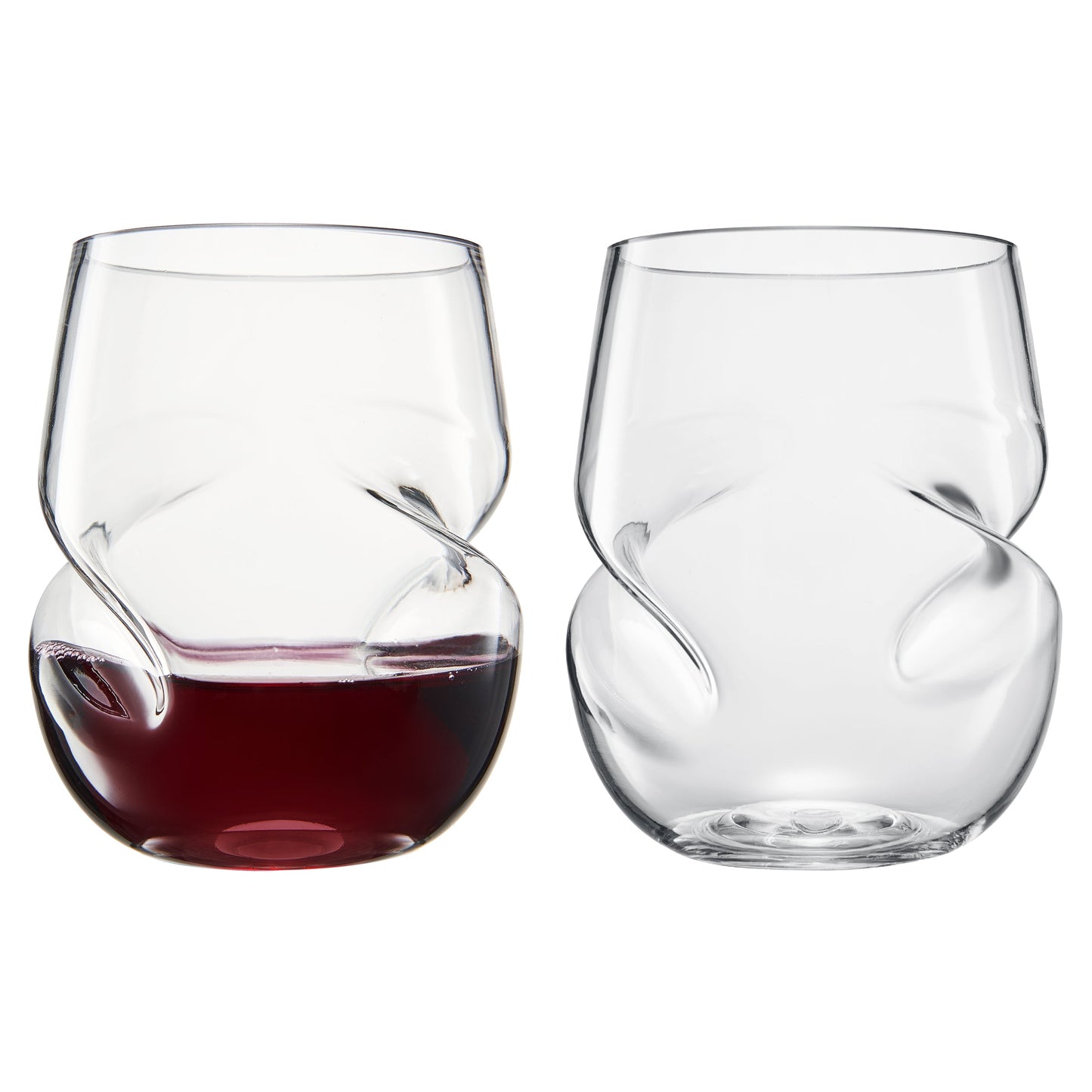 Barcelona Stemless Acrylic Wine Glass Set of Two