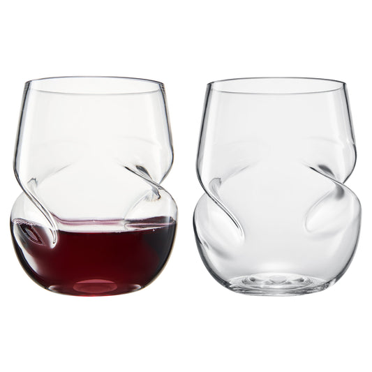 Barcelona Stemless Acrylic Wine Glass Set of Two