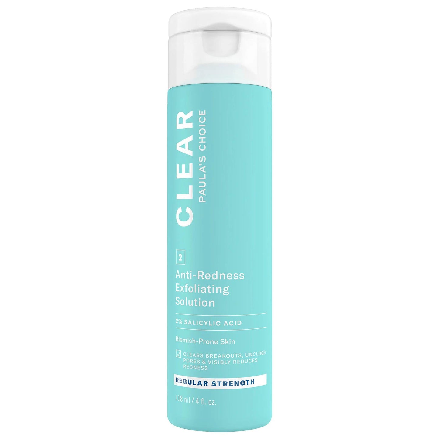 CLEAR Salicylic Acid Exfoliating Solution bottle with turquoise gradient label and 2% BHA on Tampa Home & Garden Store