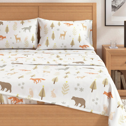 Classic Turkish Cotton Flannel Sheet and Pillow
