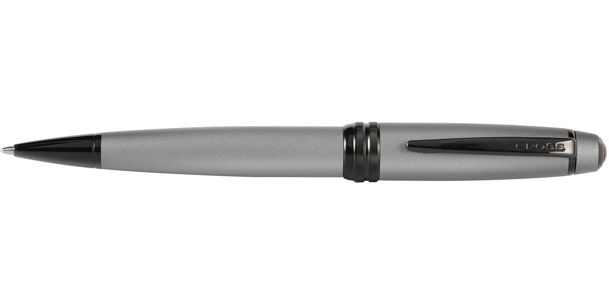 Bailey matte gray lacquer ballpoint pen by Cross with black clip on Tampa Home & Garden Store