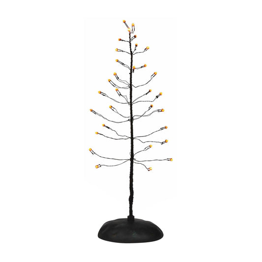 Sapin orange scintillant - 28 cm