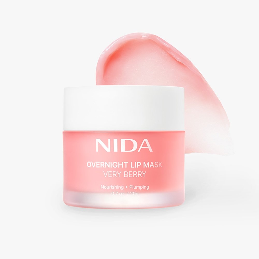 NIDA Overnight Lip Mask pink jar 20g Very Berry by Seoulia on Tampa Home & Garden Store