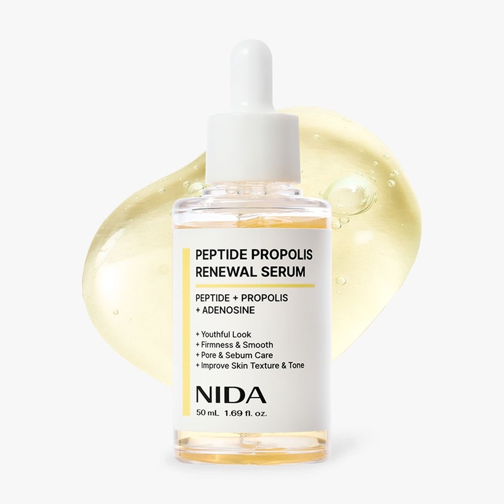 NIDA Peptide Propolis Renewal Serum bottle with dropper, 50 ml Seoulia face serum on Tampa Home & Garden Store