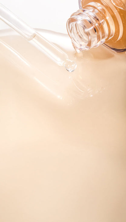 NIDA Salmon PDRN Peptide Serum bottle with glass dropper Seoulia on cream backdrop on Tampa Home & Garden Store