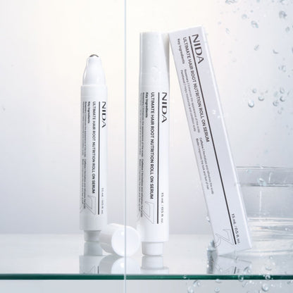 NIDA Ultimate Hair Root Nutrition Roll-On Serum 15ml white tubes Seoulia 2-pack with box on Tampa Home & Garden Store