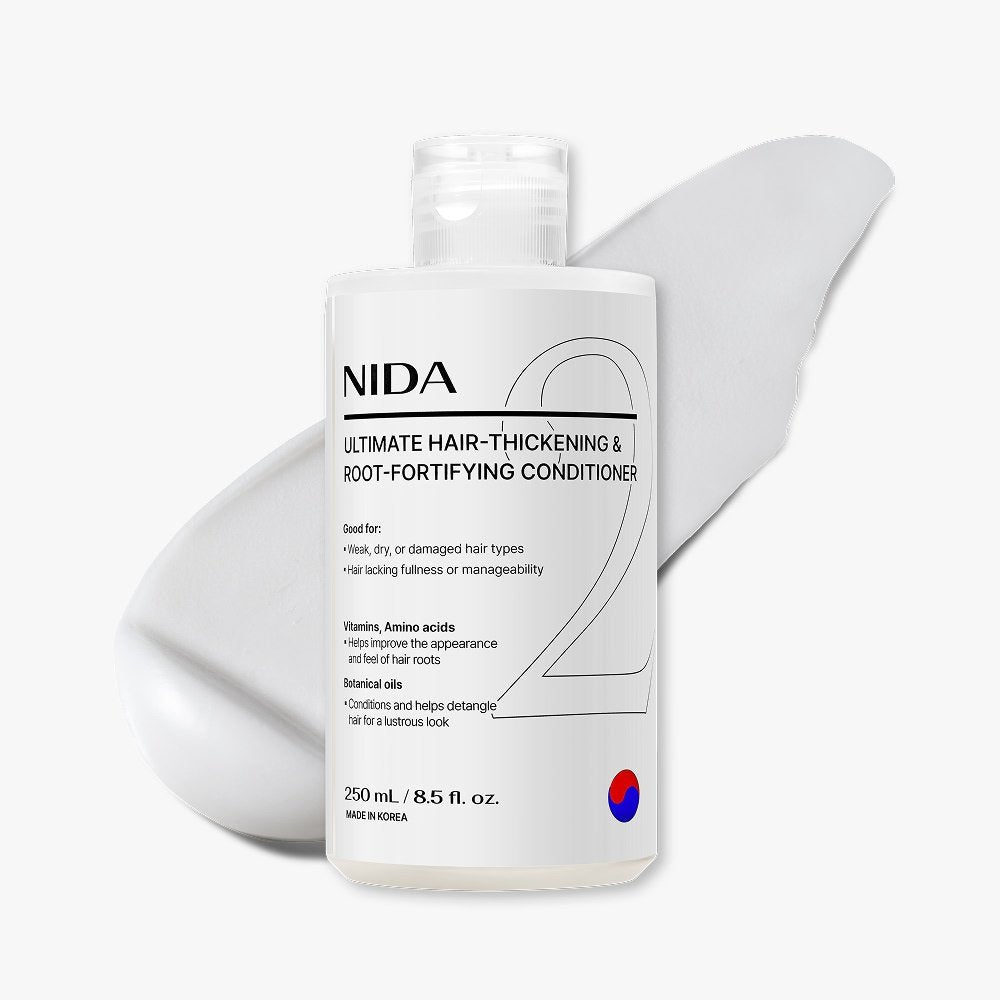 NIDA Ultimate Hair-Thickening & Root-Fortifying Conditioner white 250ml flip-top cap on Tampa Home & Garden Store