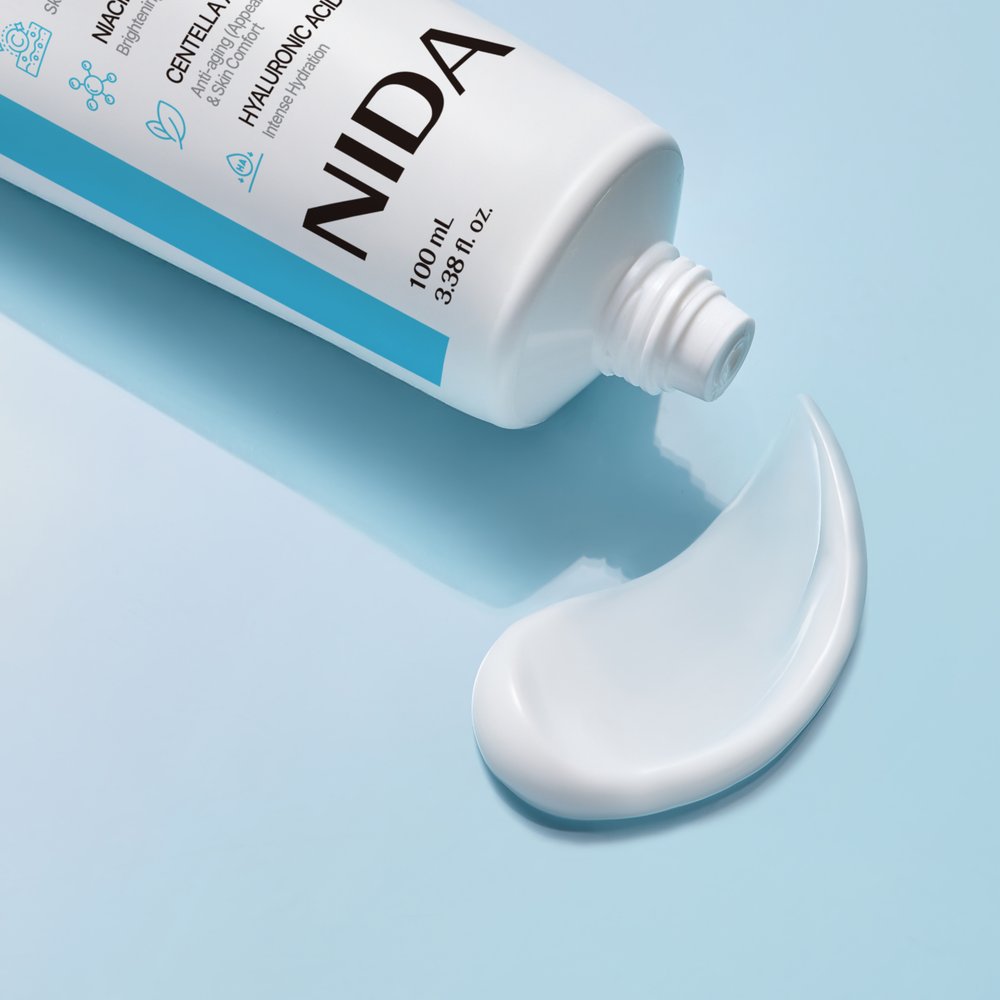 NIDA Youthful Cream 100ml tube Seoulia face moisturizer white blue packaging on Tampa Home & Garden Store